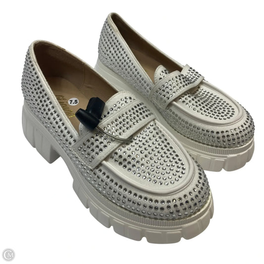 Shoes Heels Platform By Liliana In White, Size: 7.5