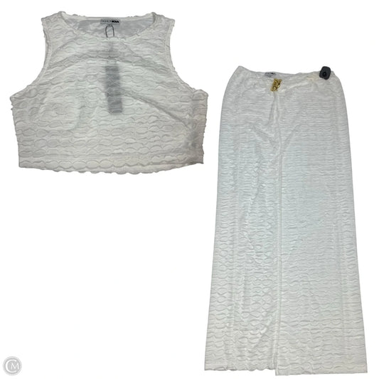 Skirt Set 2pc By Fashion Nova In White, Size: Xl