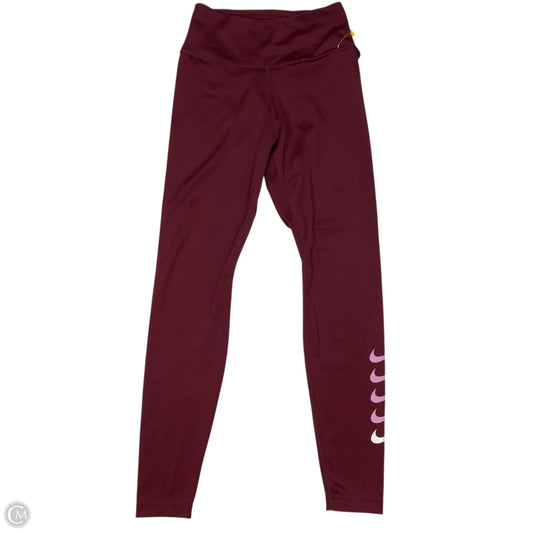 Athletic Leggings By Nike Apparel In Red, Size: Xs