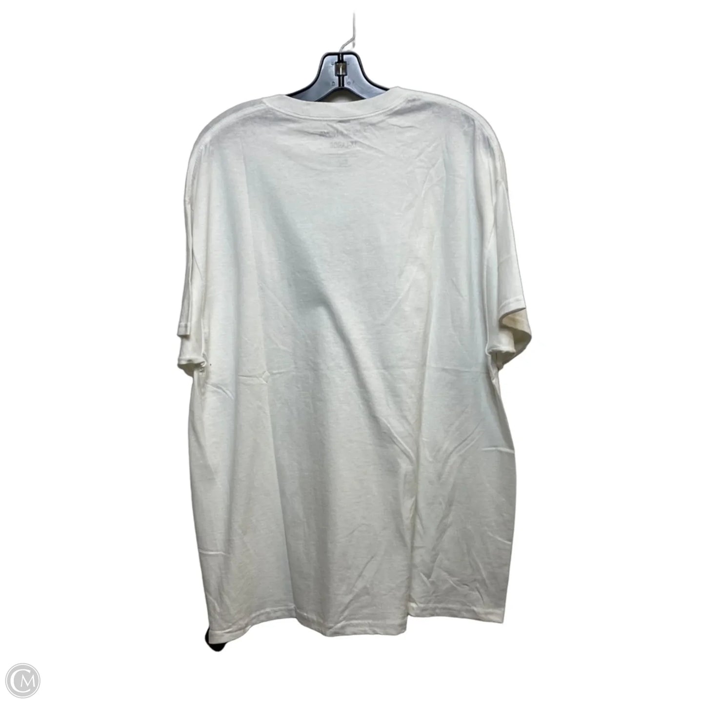 Top Short Sleeve Basic By Fashion Nova In White, Size: 1x