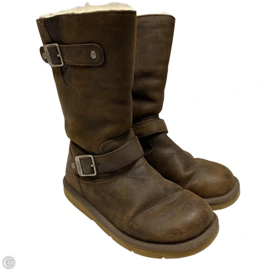 Boots Designer By Ugg In Brown, Size: 7
