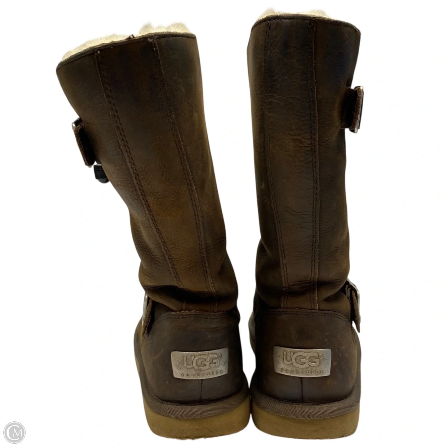 Boots Designer By Ugg In Brown, Size: 7