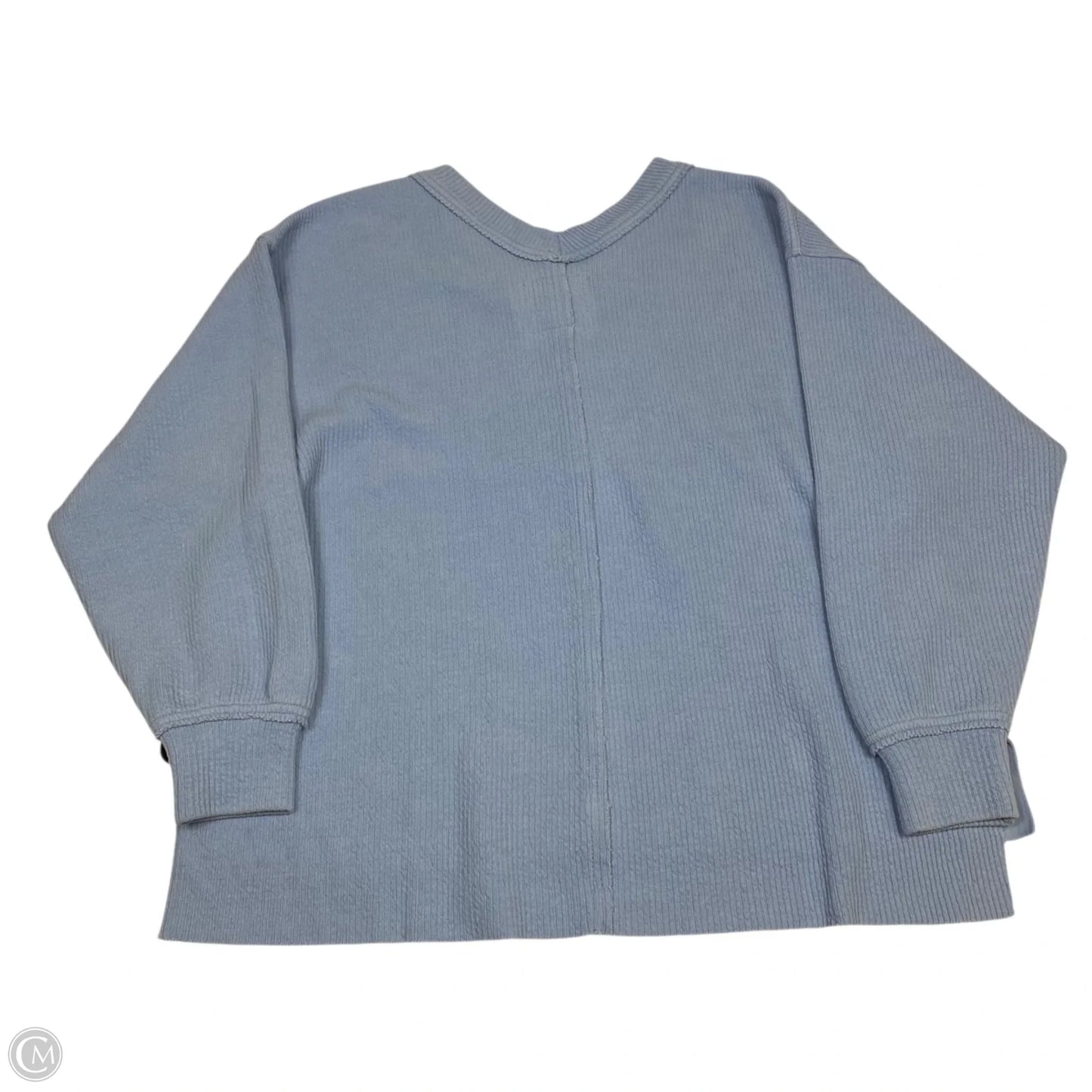 Top Long Sleeve By Aerie In Blue, Size: S