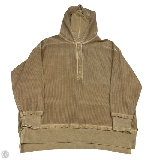 Sweatshirt Hoodie By Aerie In Brown, Size: S
