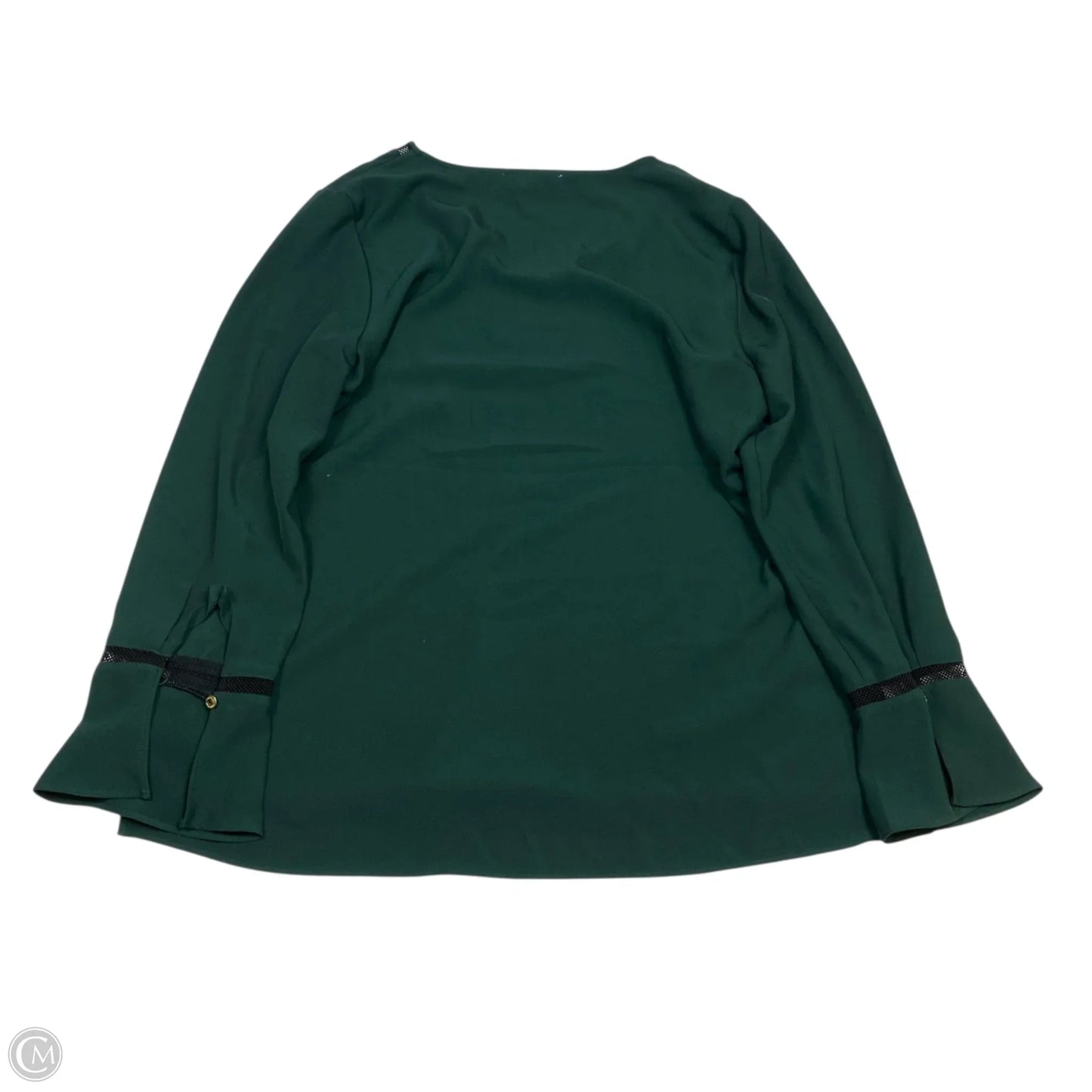 Top Long Sleeve By Calvin Klein In Green, Size: L