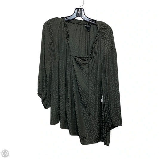 Top Long Sleeve By 41 Hawthorn In Grey, Size: 3x