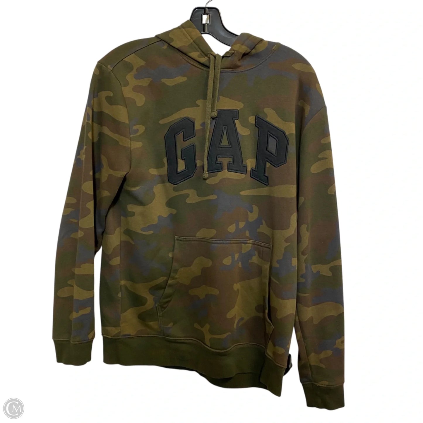 Sweatshirt Hoodie By Gap In Camouflage Print, Size: S
