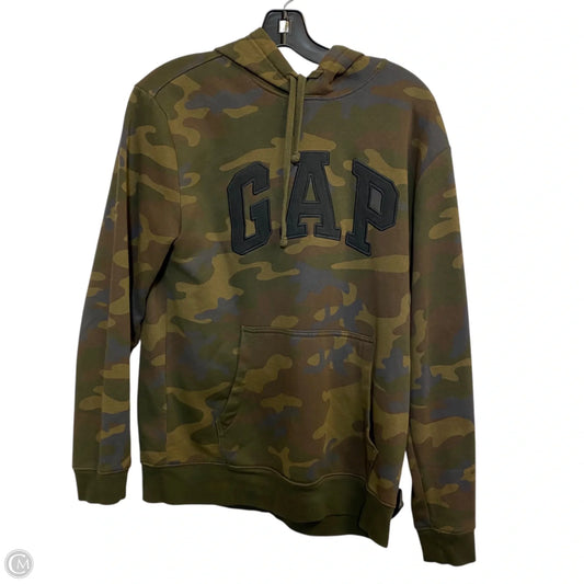 Sweatshirt Hoodie By Gap In Camouflage Print, Size: S