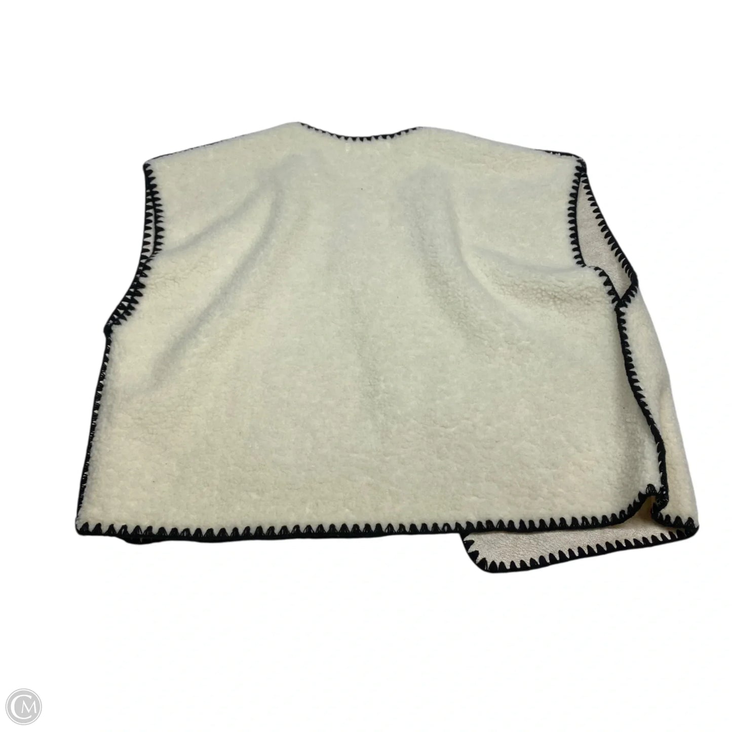 Vest Faux Fur & Sherpa By In The Beginning In Cream, Size: M