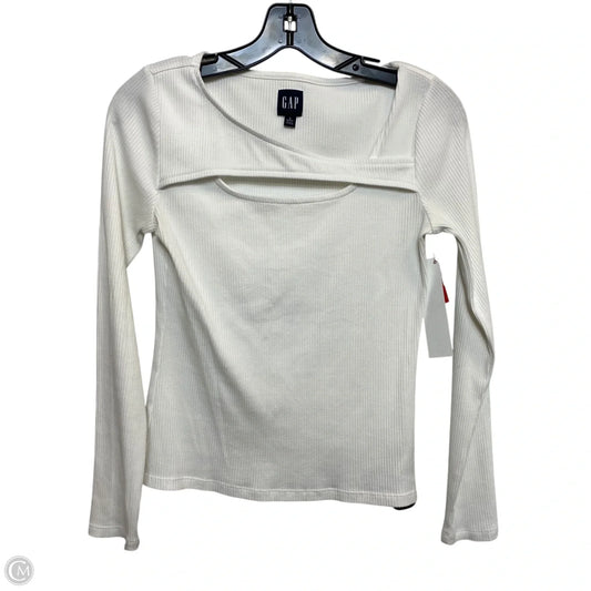 Top Long Sleeve By Gap In Cream, Size: Sp