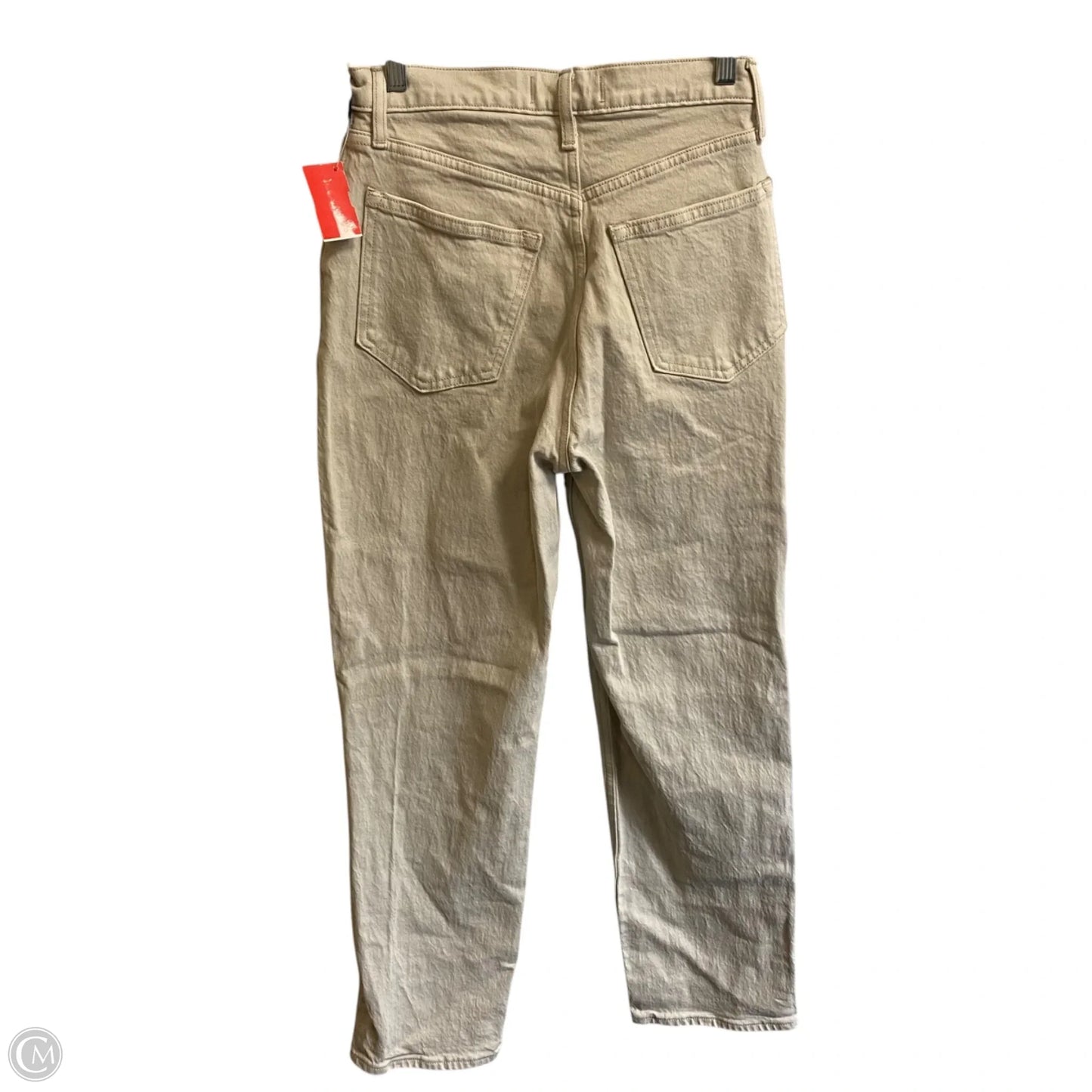 Jeans Straight By American Eagle In Tan Denim, Size: 2