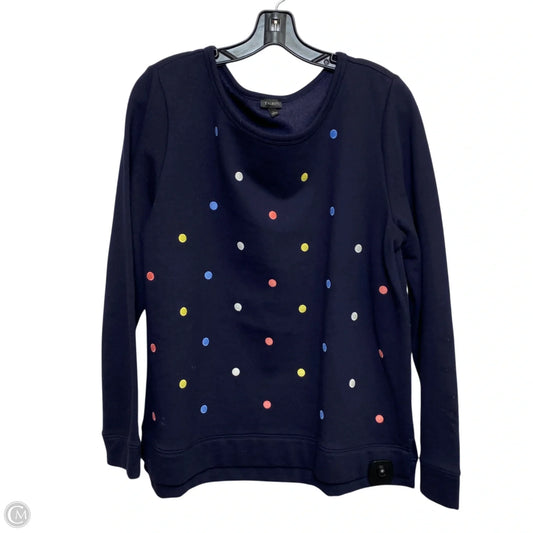 Sweatshirt Crewneck By Talbots In Navy, Size: L