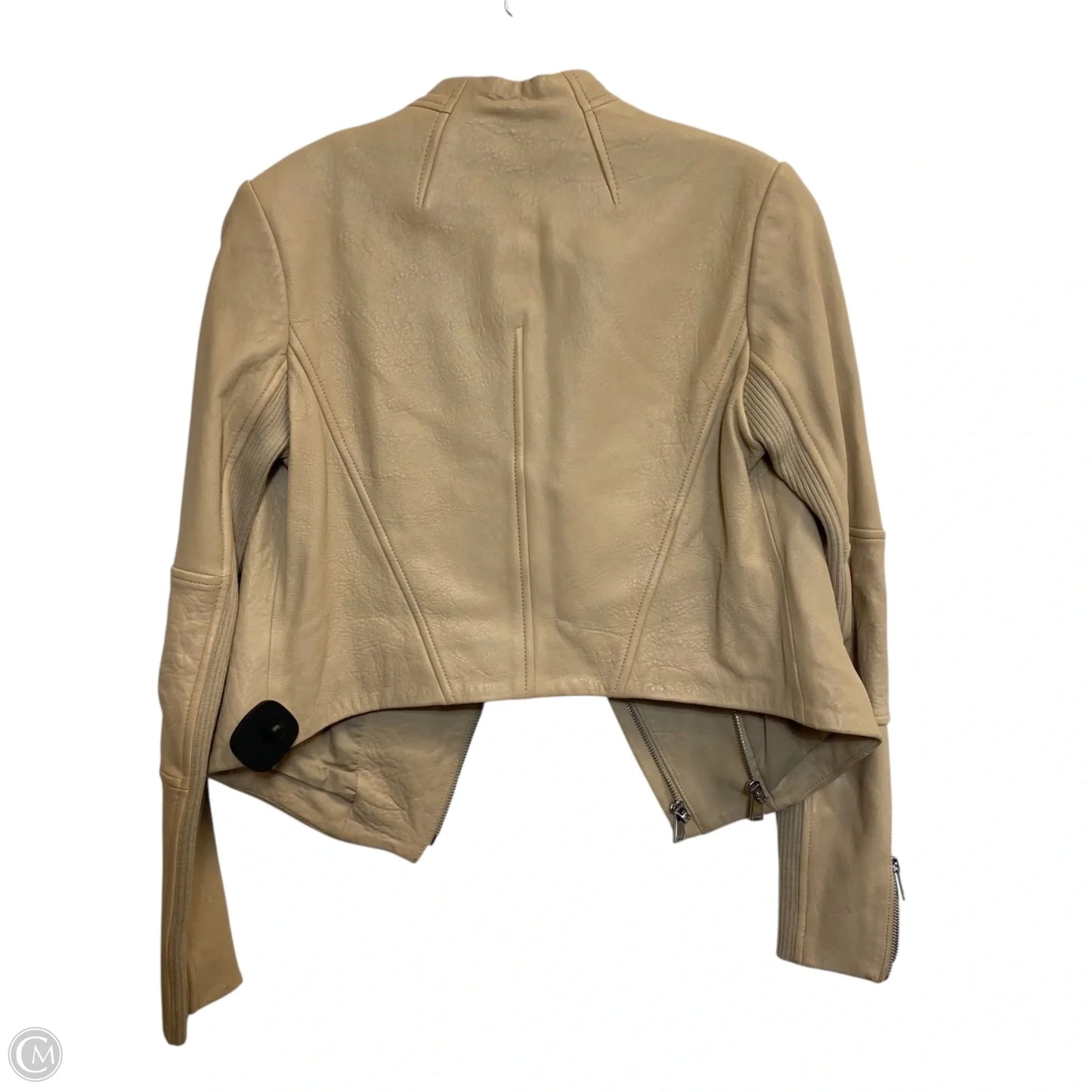 Jacket Leather By Vince In Tan, Size: S