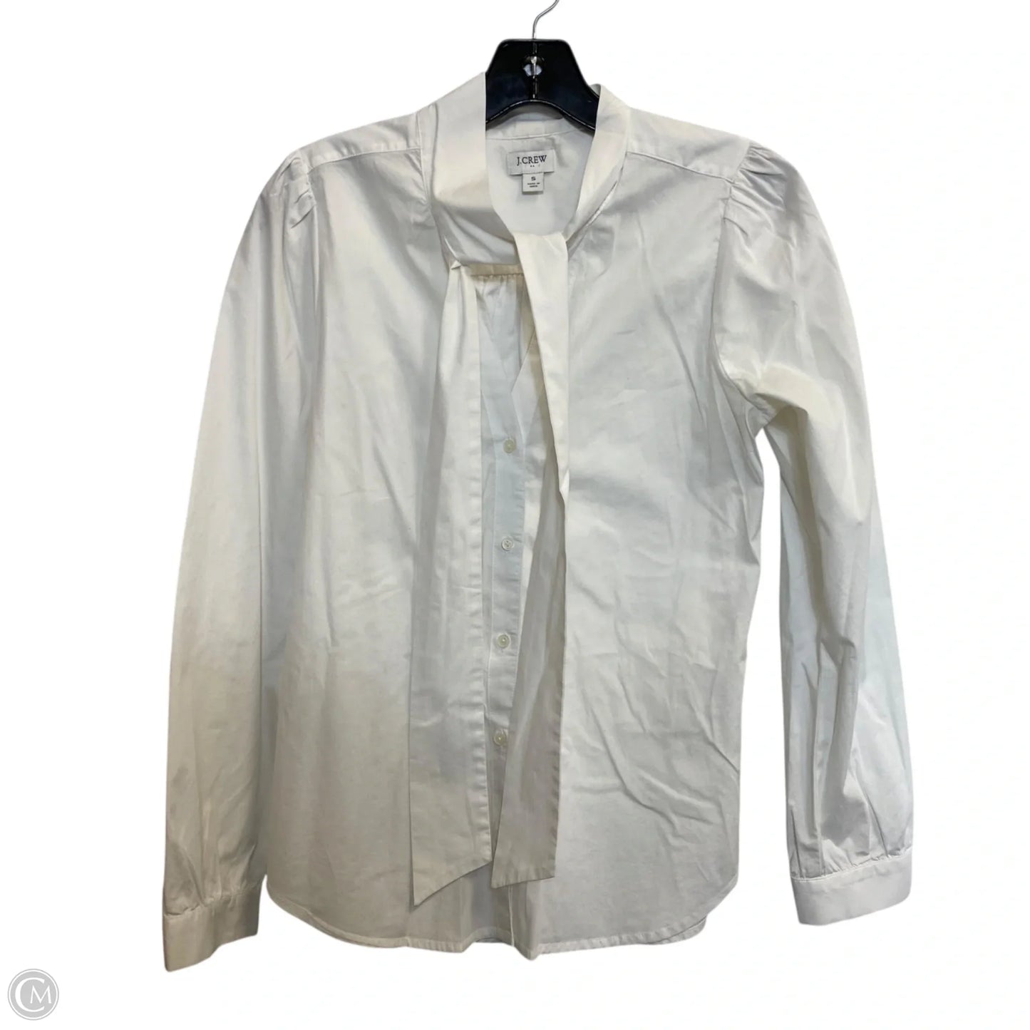 Top Long Sleeve By J. Crew In White, Size: S