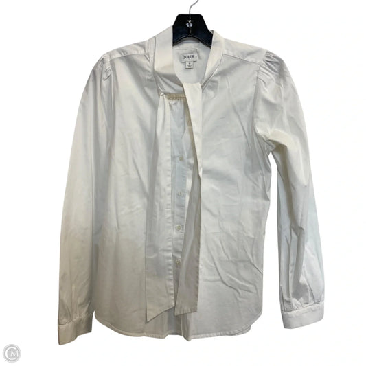 Top Long Sleeve By J. Crew In White, Size: S