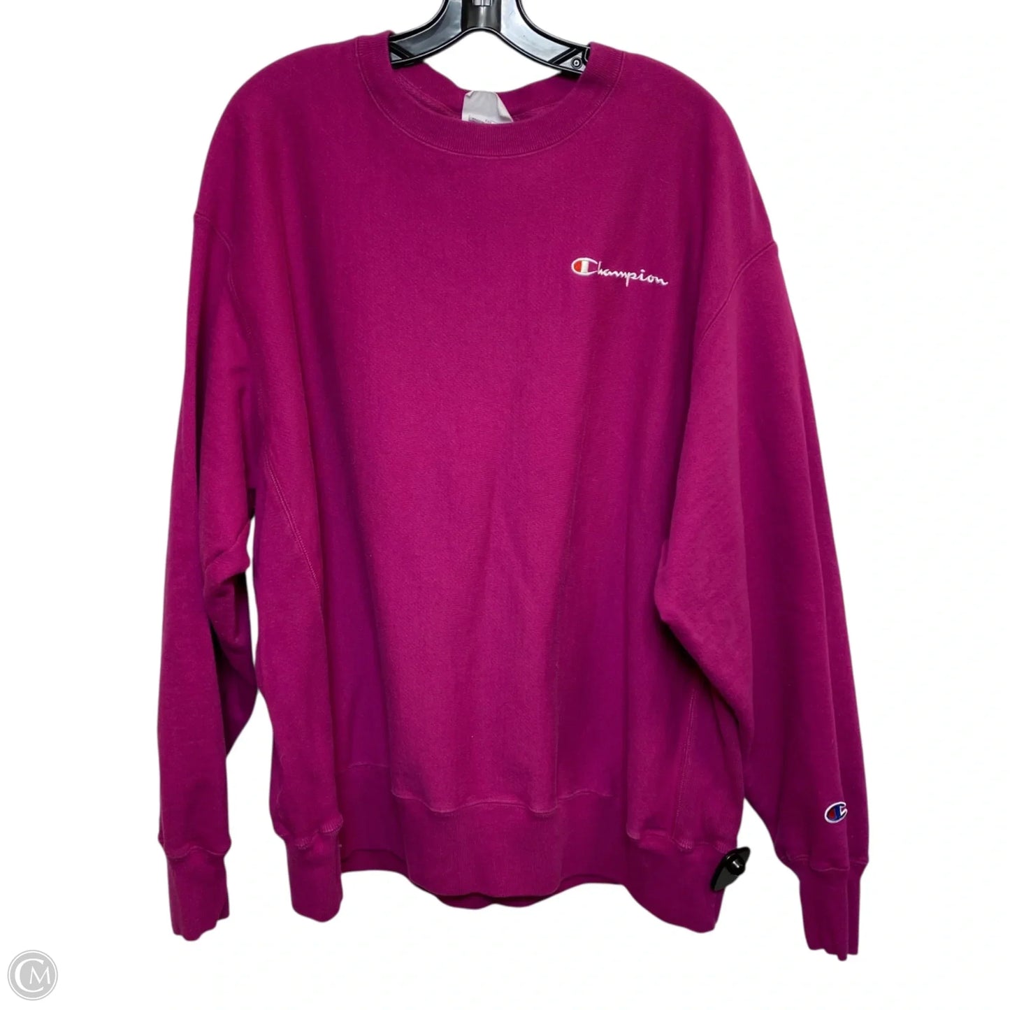 Athletic Sweatshirt Crewneck By Champion In Pink, Size: 2x