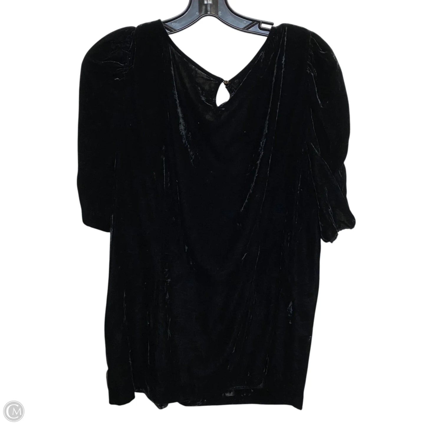 Top Short Sleeve By Talbots In Black, Size: Xl
