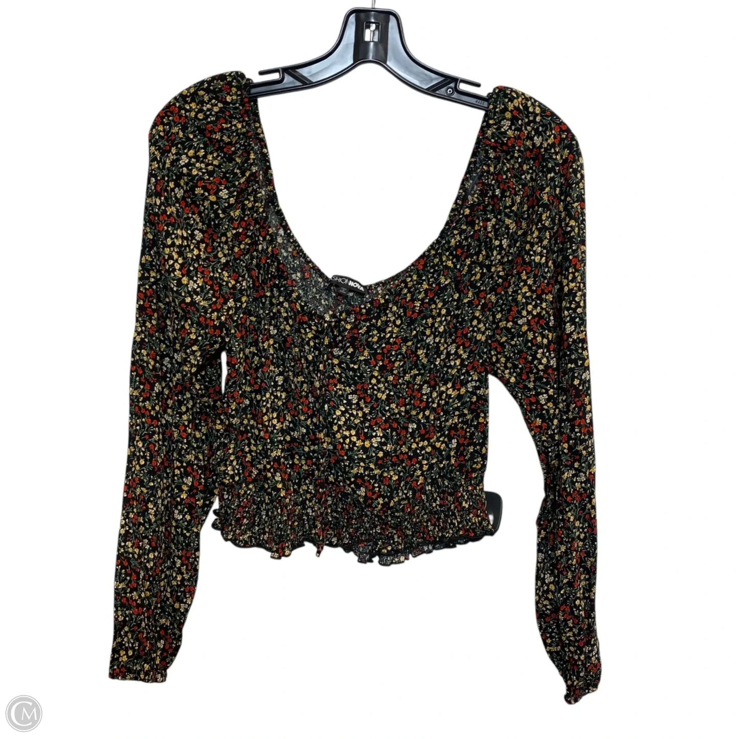 Top Long Sleeve By Fashion Nova In Black, Size: L