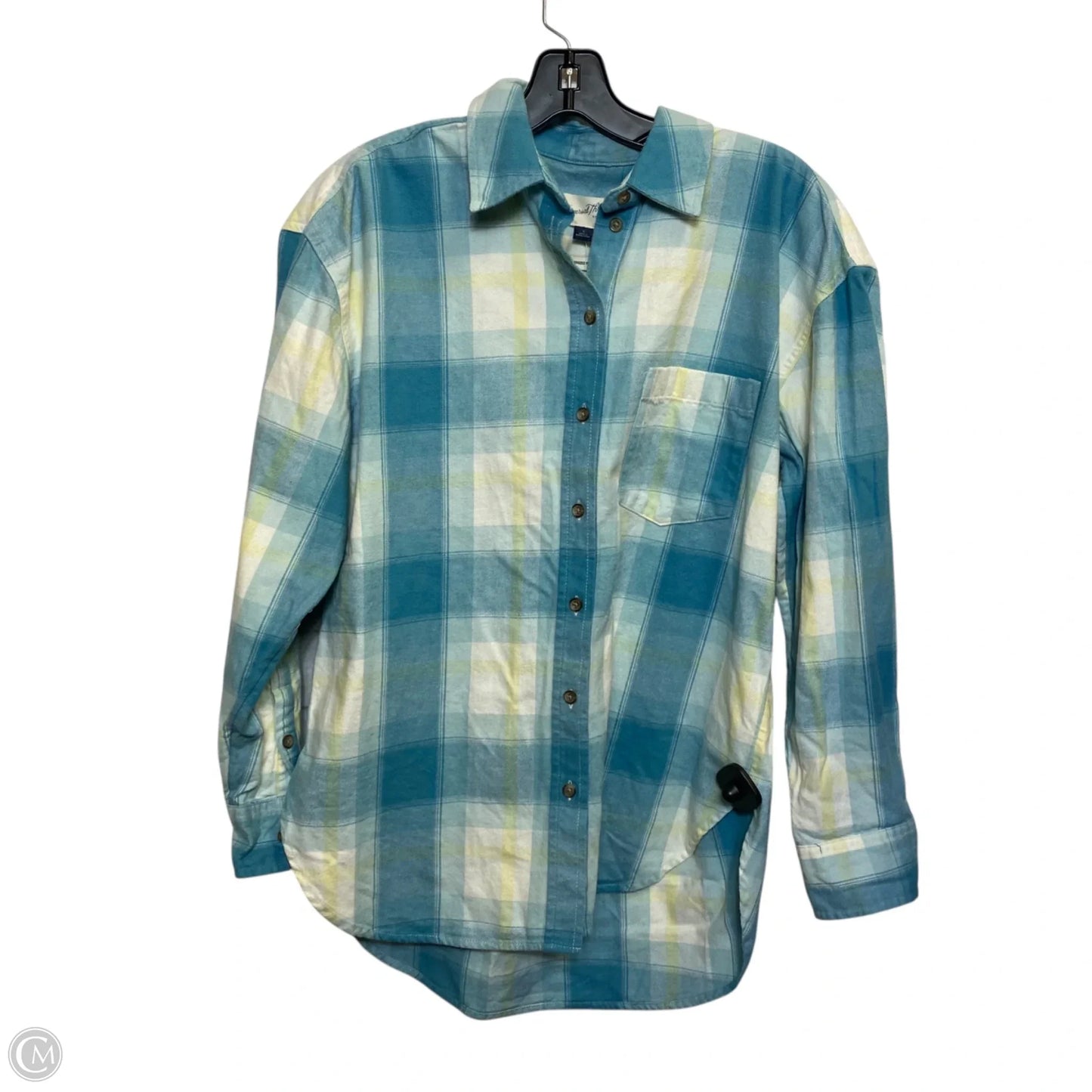 Top Long Sleeve By Universal Thread In Blue, Size: S