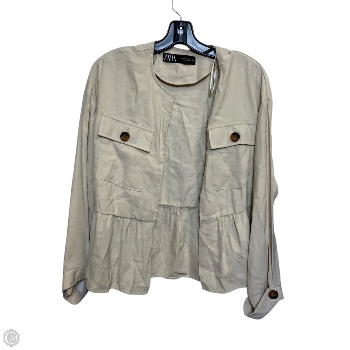 Cardigan By Zara In Tan, Size: M