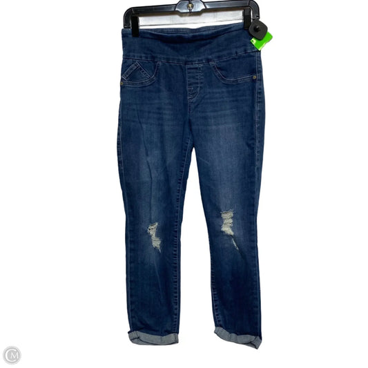 Jeans Straight By Rock And Republic In Blue Denim, Size: 8