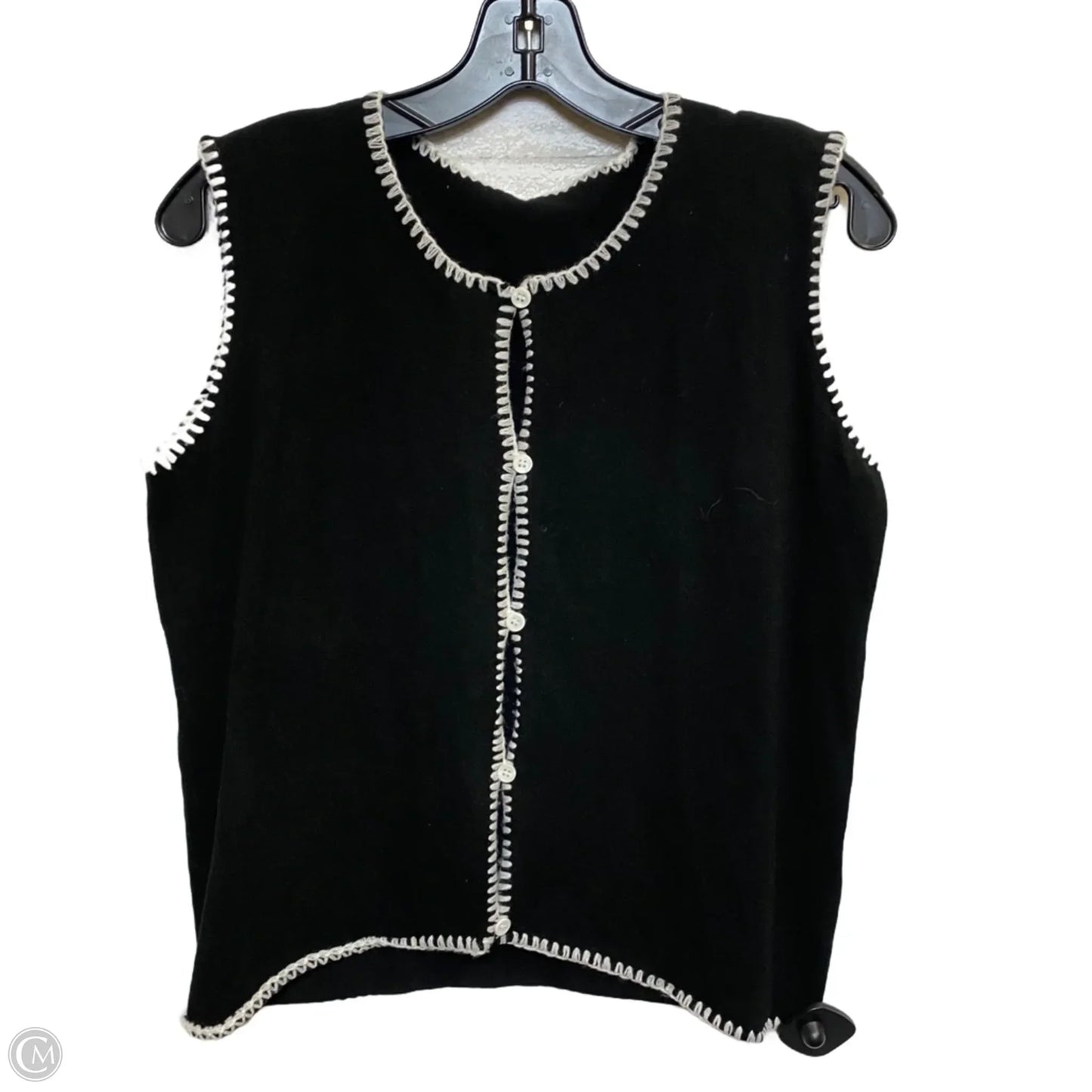 Top Sleeveless By Cmf In Black, Size: L