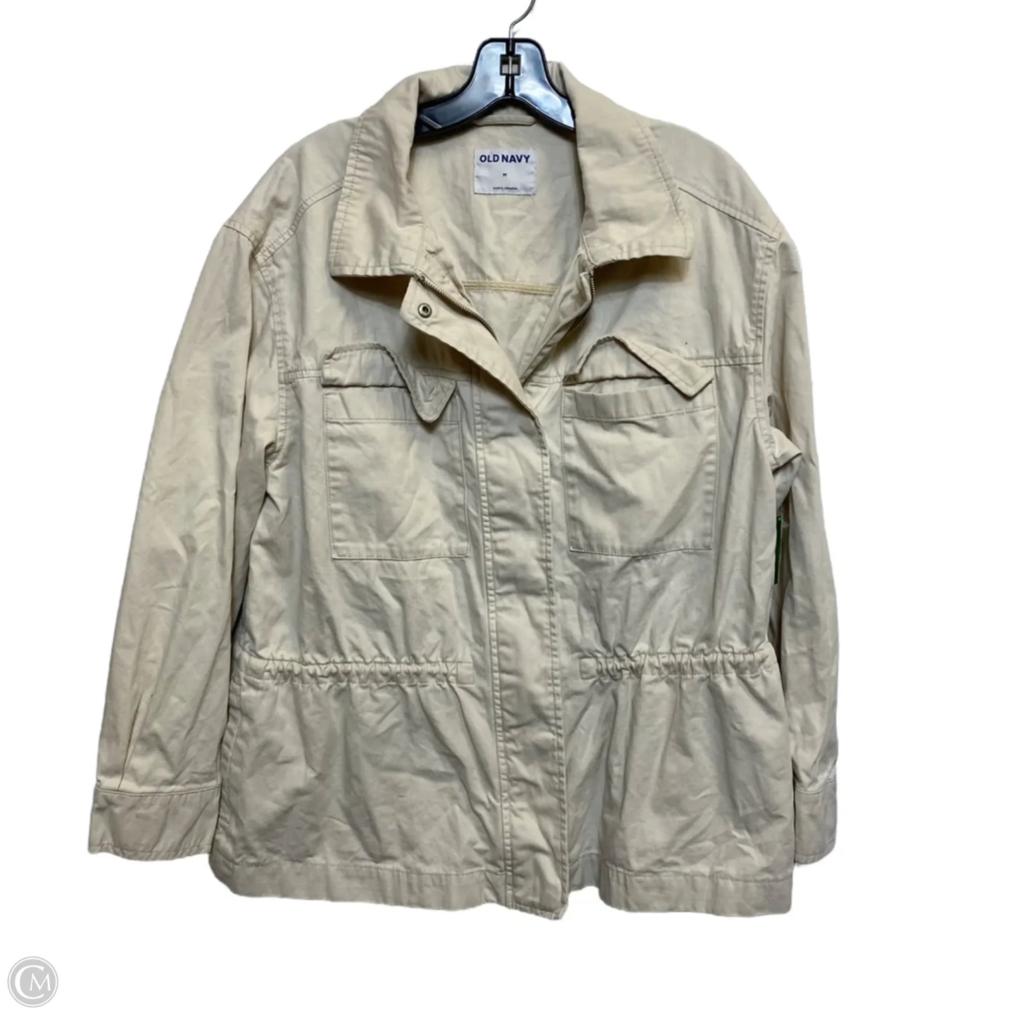 Jacket Utility By Old Navy In Cream, Size: M