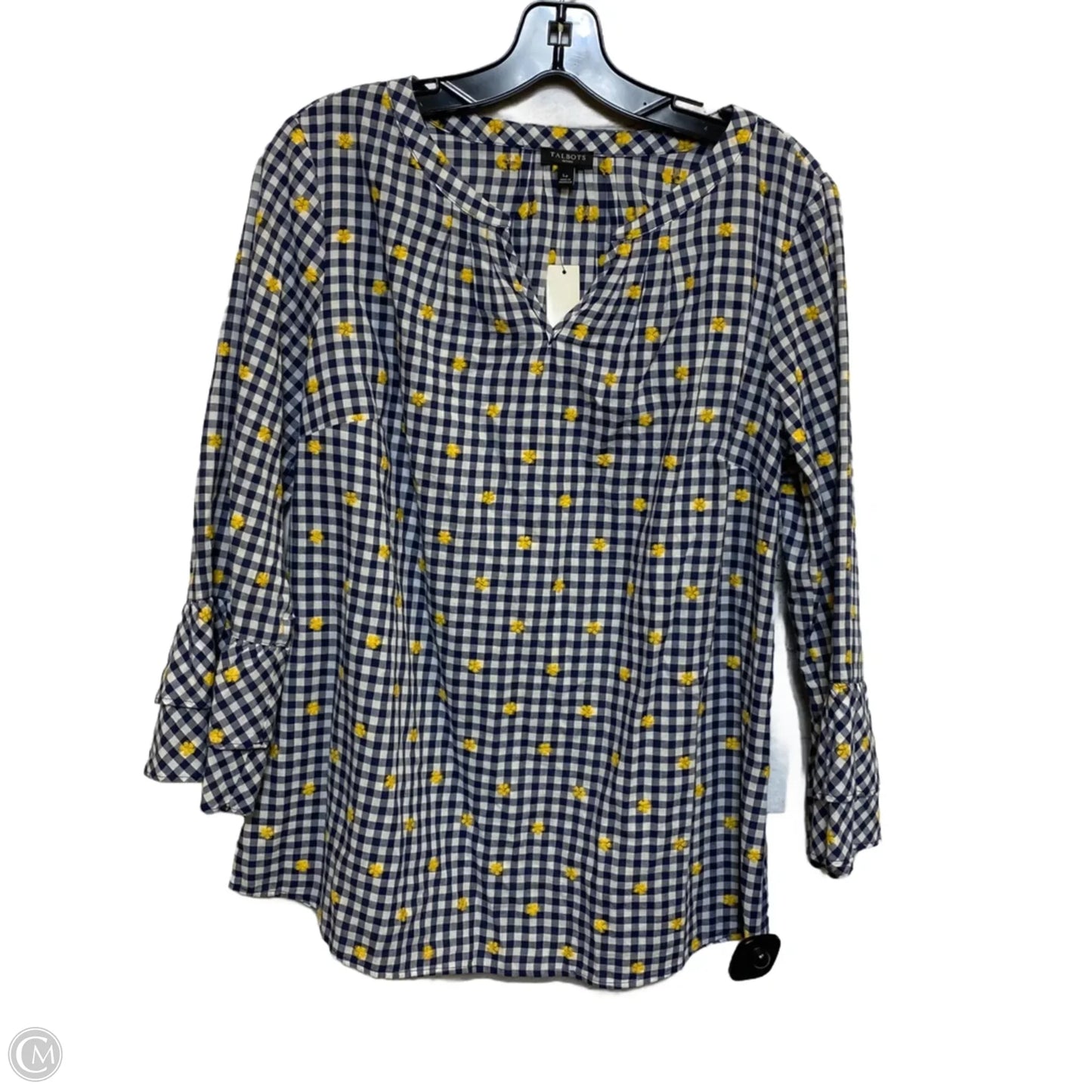 Top Long Sleeve By Talbots In Blue, Size: Lp