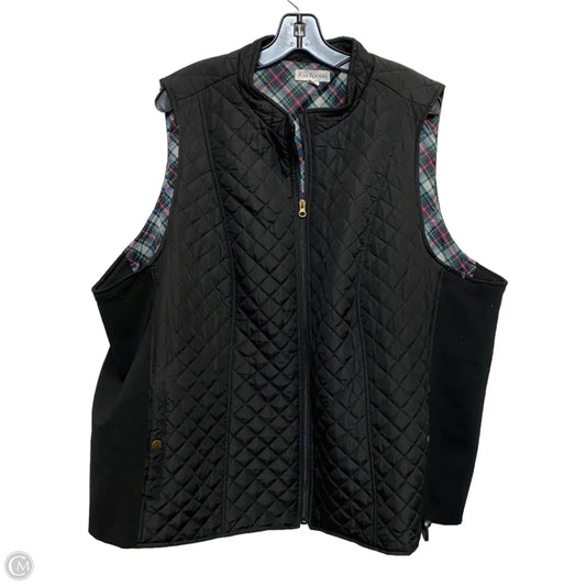 Vest Puffer & Quilted By Kim Rogers In Black, Size: 3x