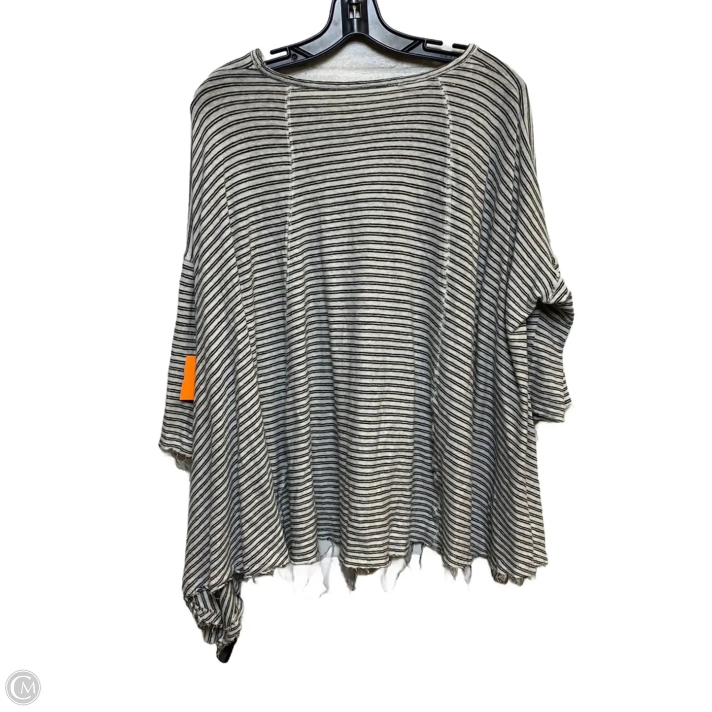 Top 3/4 Sleeve By We The Free In Black & White, Size: Xs