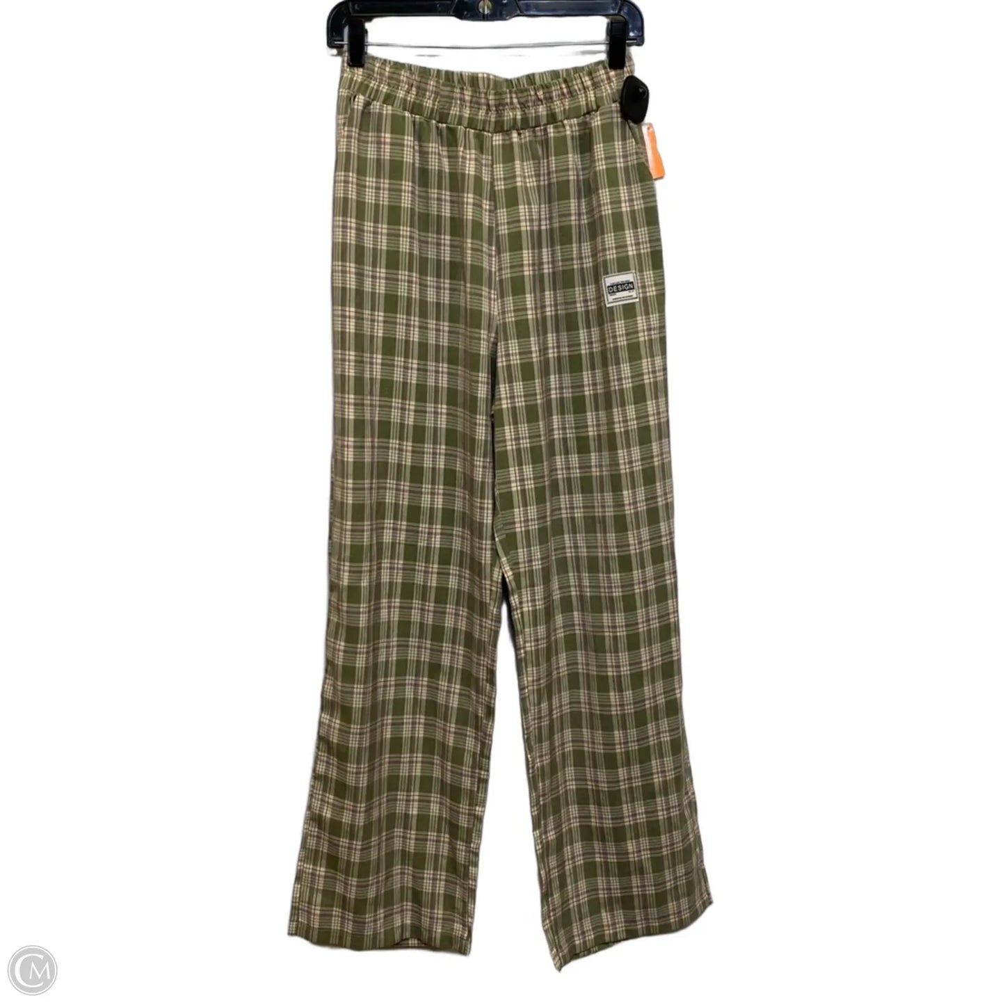 Pants Wide Leg By Shein In Plaid Pattern, Size: M