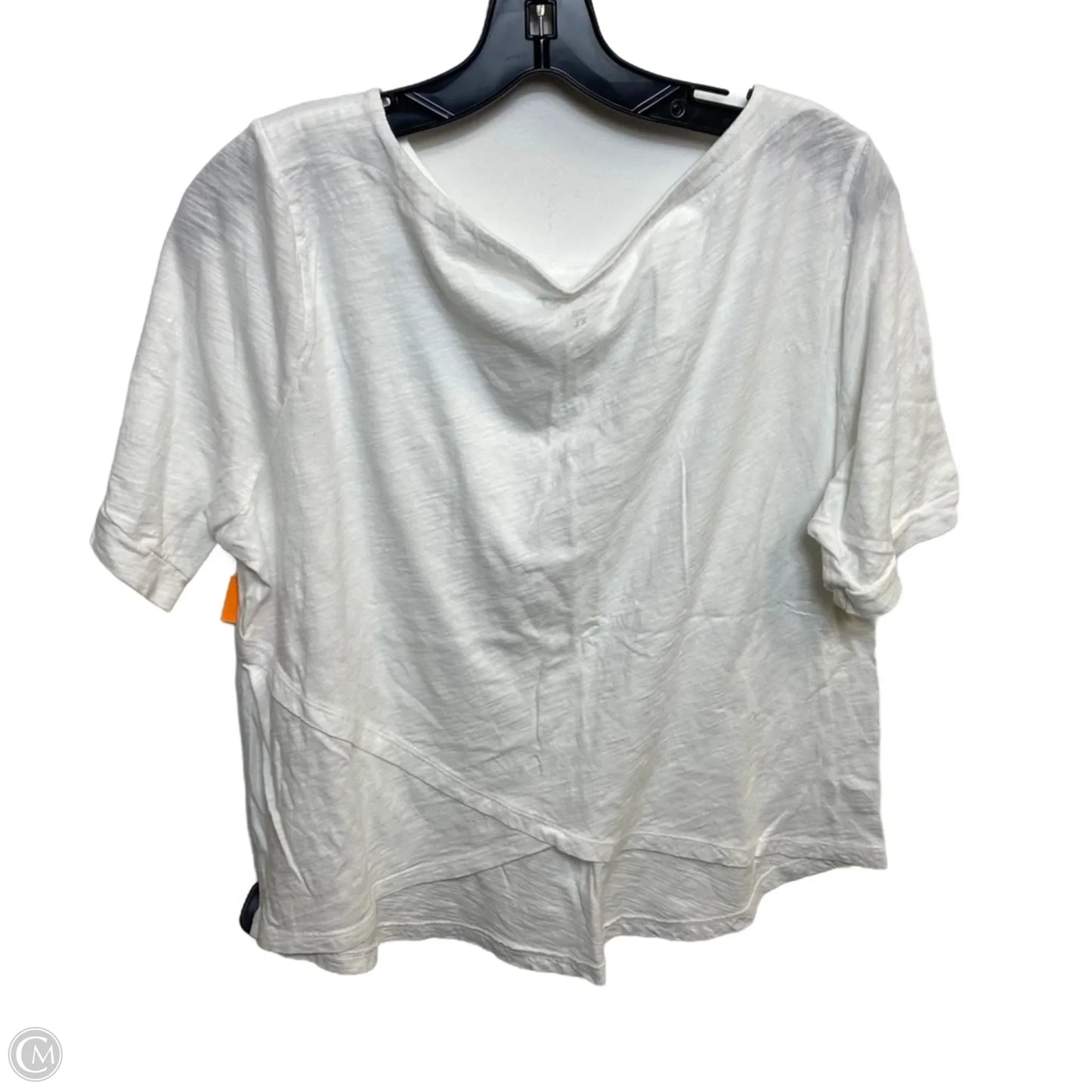 Top Short Sleeve Basic By Loft In White, Size: Xl