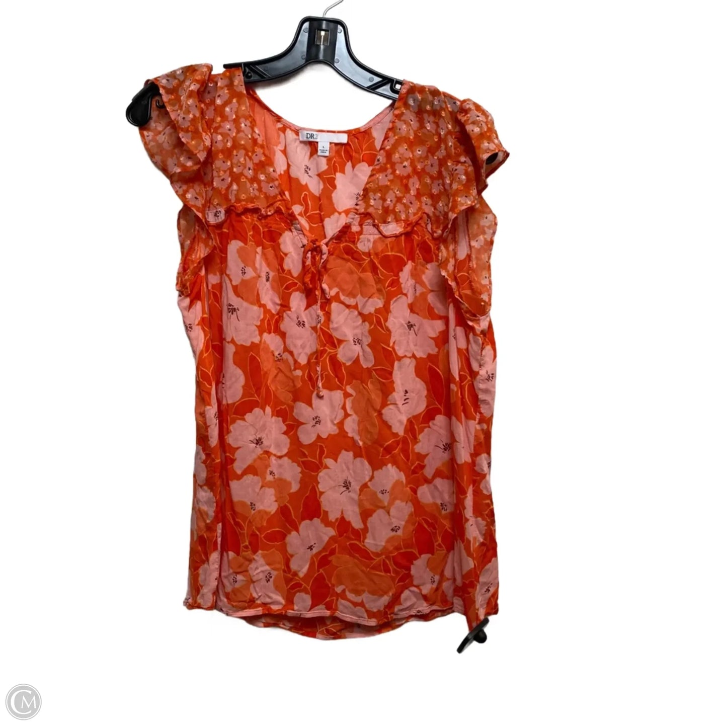 Top Sleeveless By Dr2 In Orange, Size: L