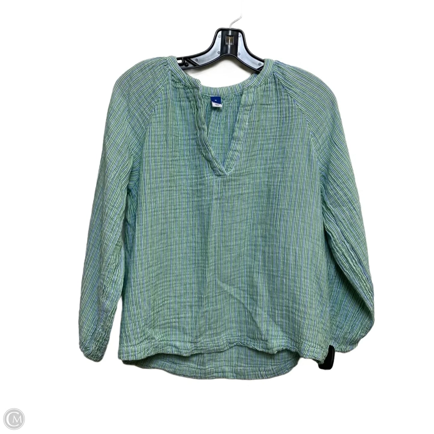 Top Long Sleeve By Old Navy In Green, Size: M