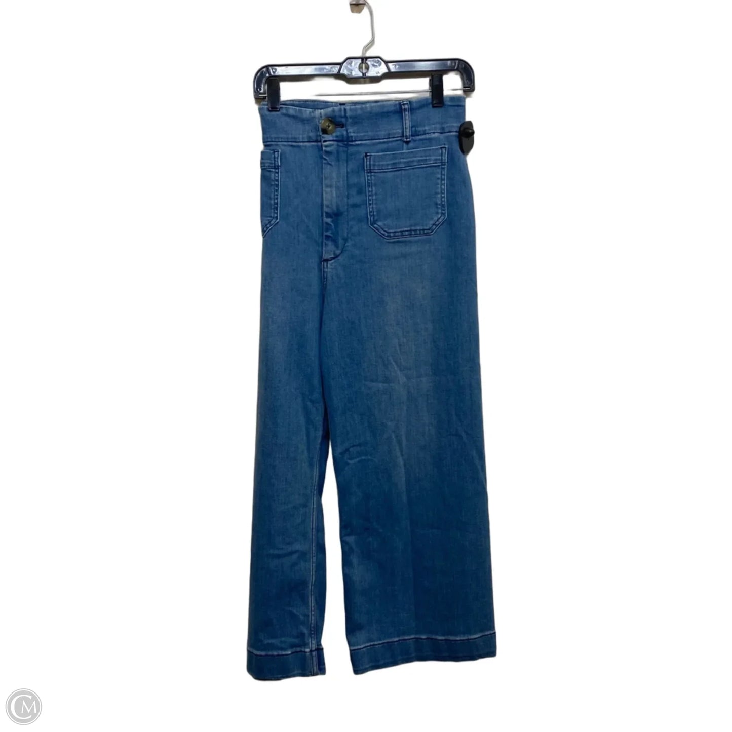 Jeans Cropped By Pilcro In Blue Denim, Size: 14