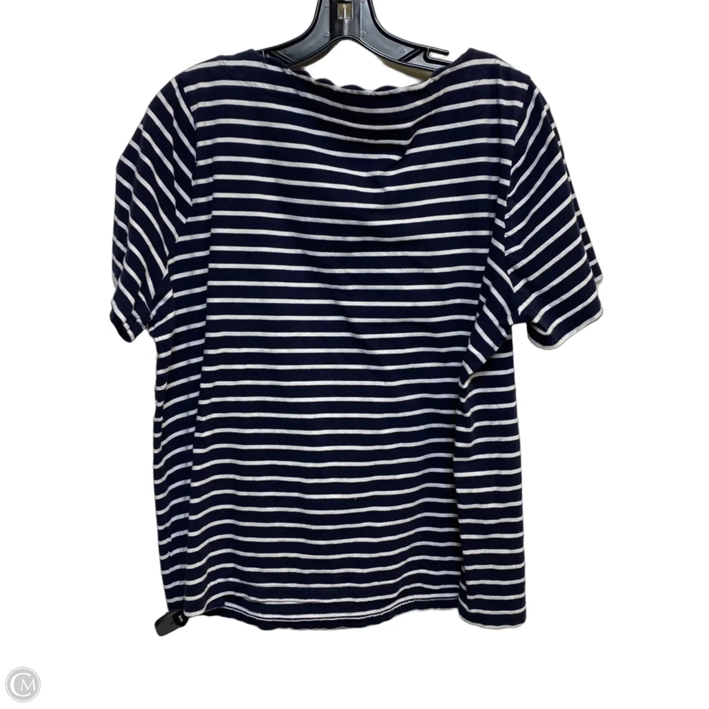 Top Short Sleeve Basic By Talbots In Navy, Size: 2x