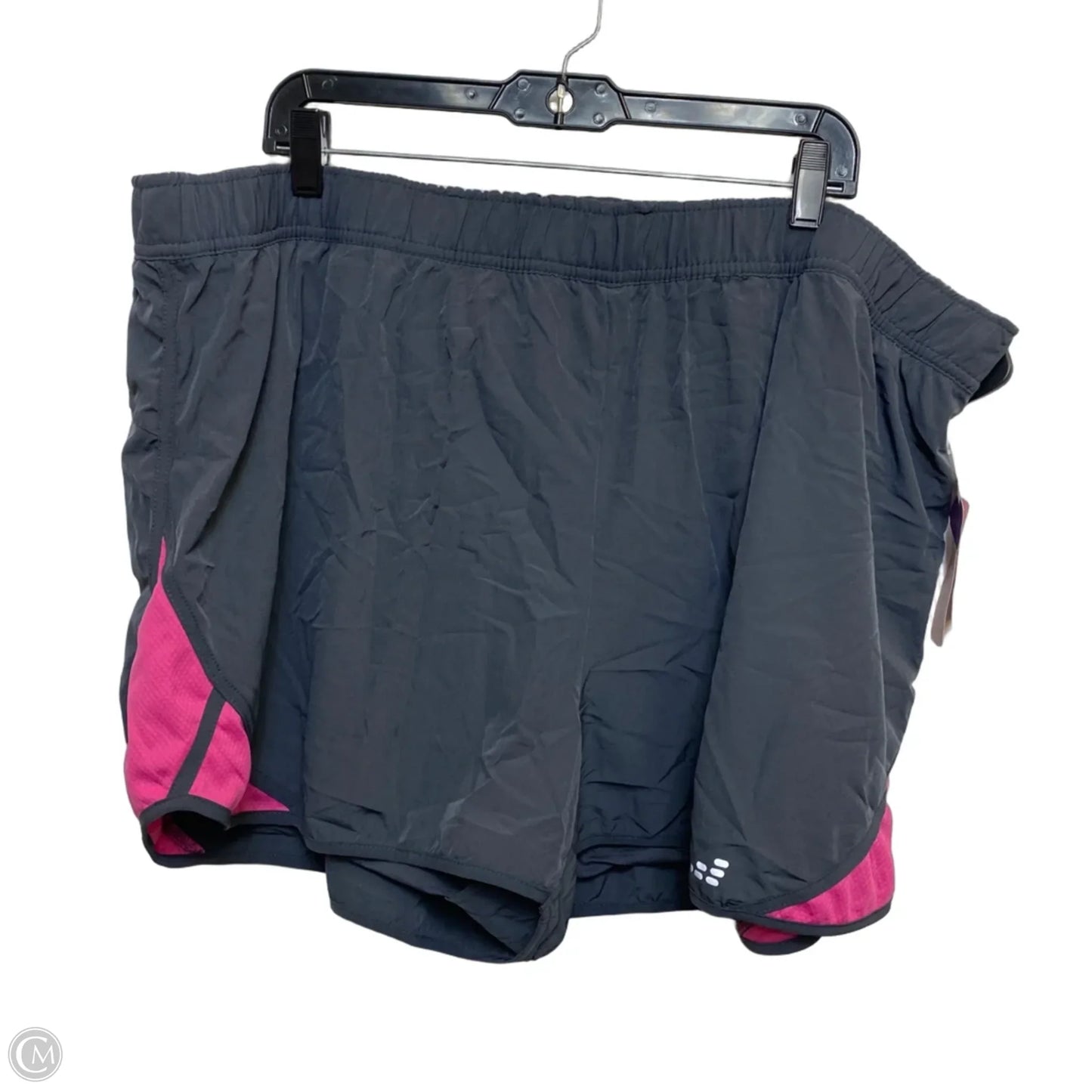 Athletic Shorts By Bcg In Grey, Size: 3x