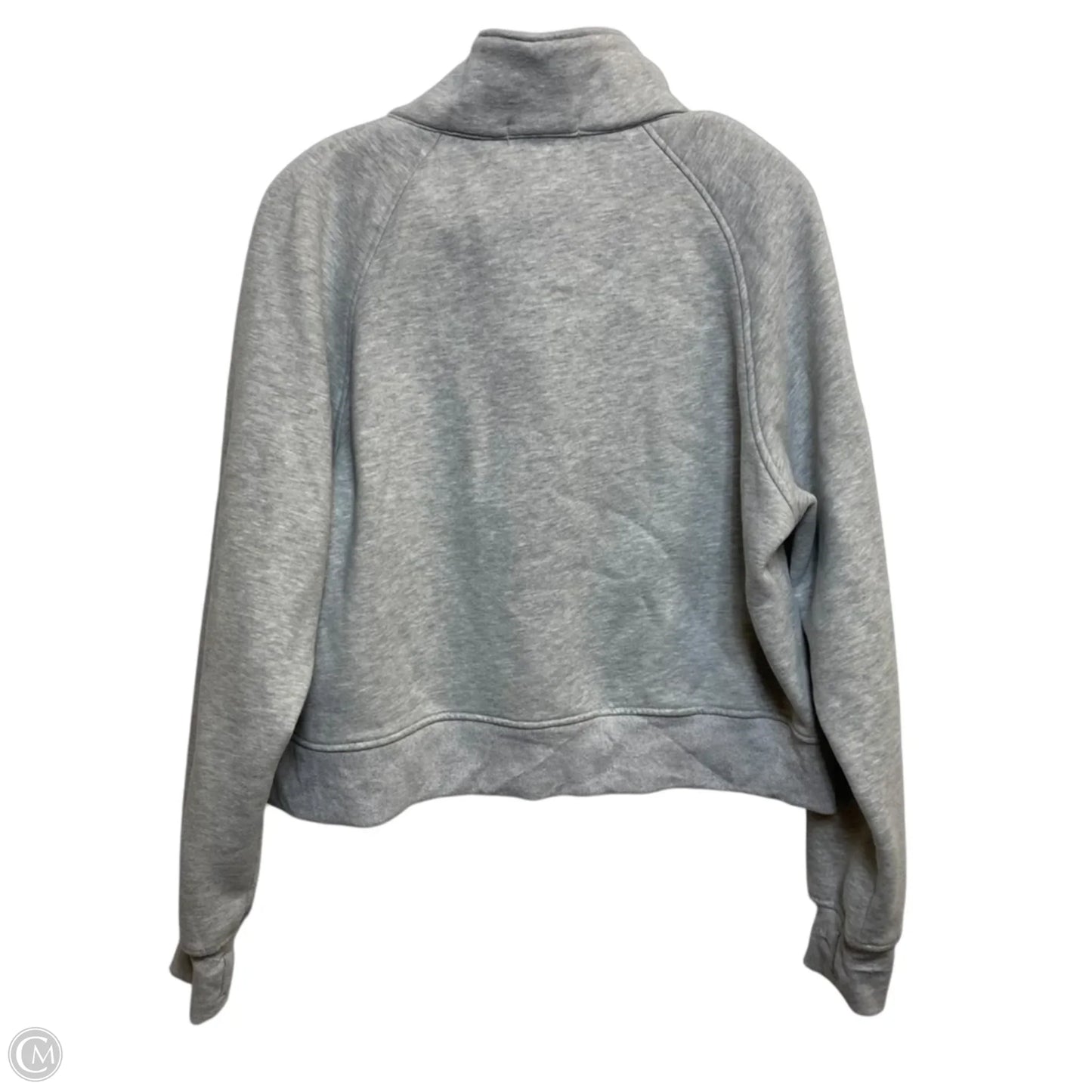 Athletic Sweatshirt Collar By Automet In Grey, Size: L