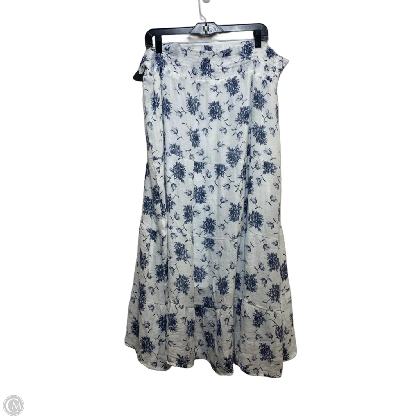 Skirt Maxi By J Gee In Blue & White, Size: Xl