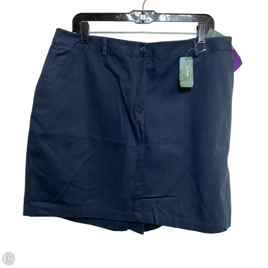 Skirt Mini & Short By L.l. Bean In Navy, Size: 1x