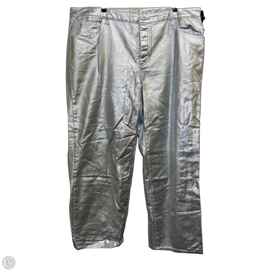 Jeans Wide Leg By Universal Thread In Silver, Size: 18