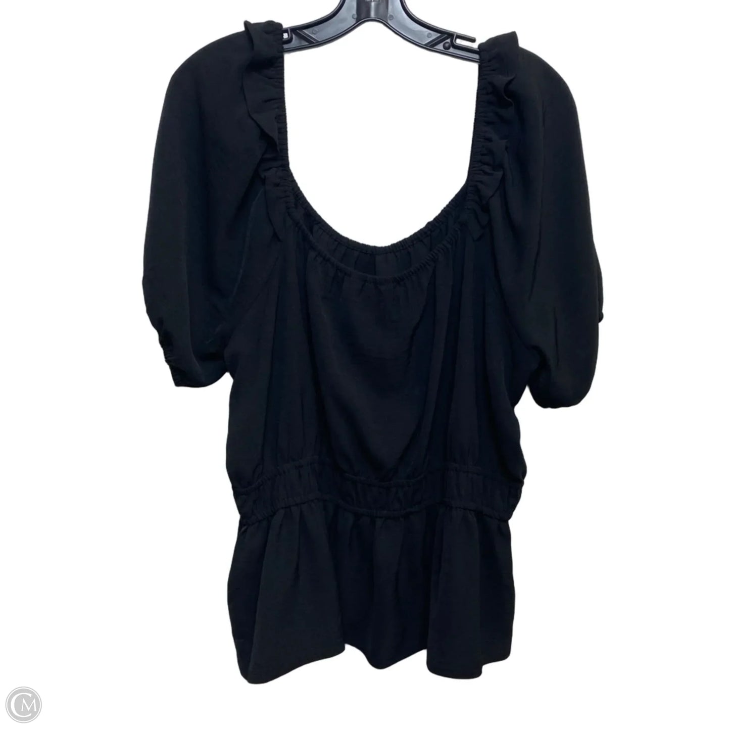 Top Short Sleeve By Nine West Apparel In Black, Size: Xxl