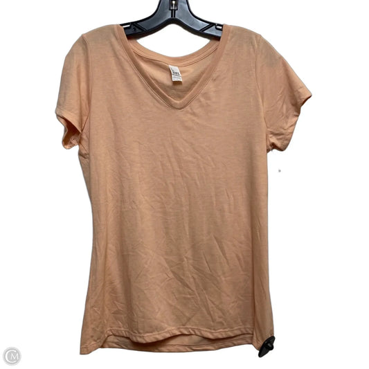 Top Short Sleeve Basic By District In Orange, Size: M
