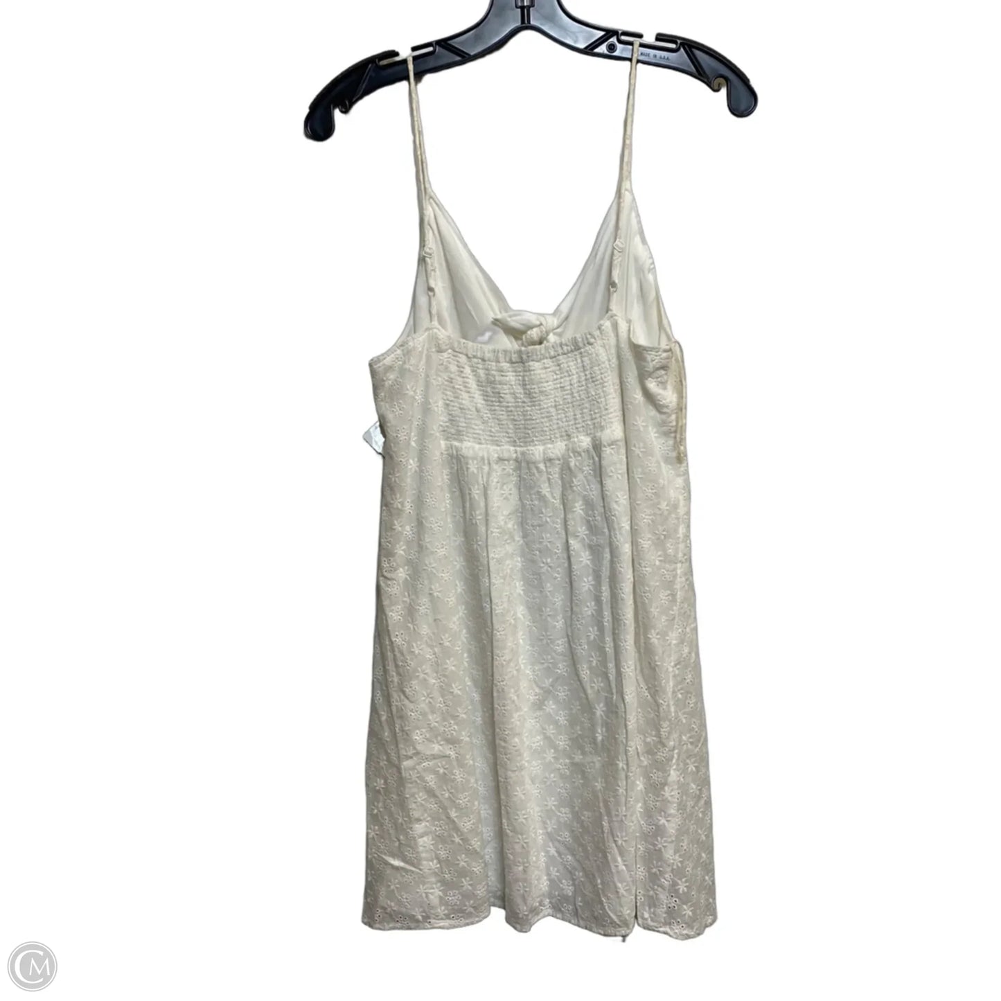 Dress Casual Short By Fashion On Earth In Cream, Size: L