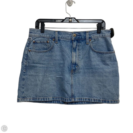 Skirt Mini & Short By Abercrombie And Fitch In Blue Denim, Size: M
