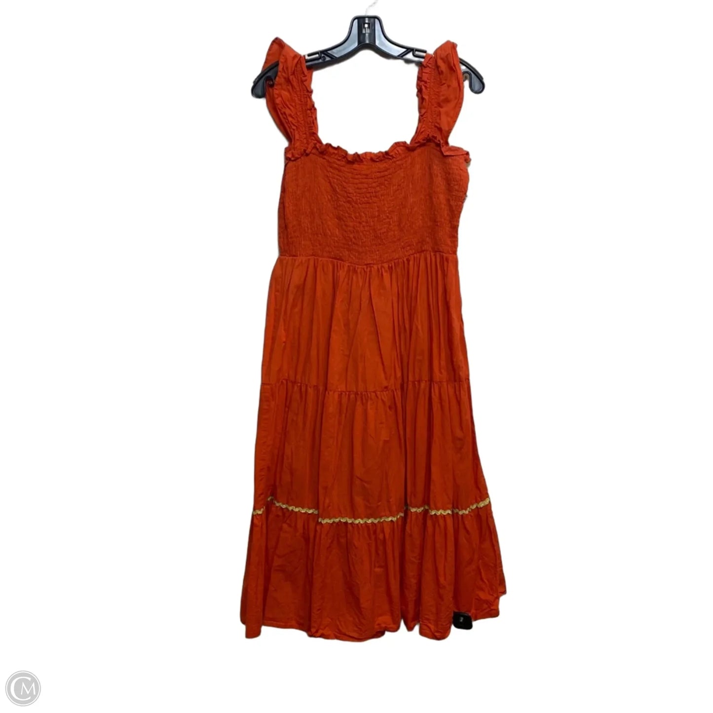 Dress Casual Midi By Jude Connally In Orange, Size: M