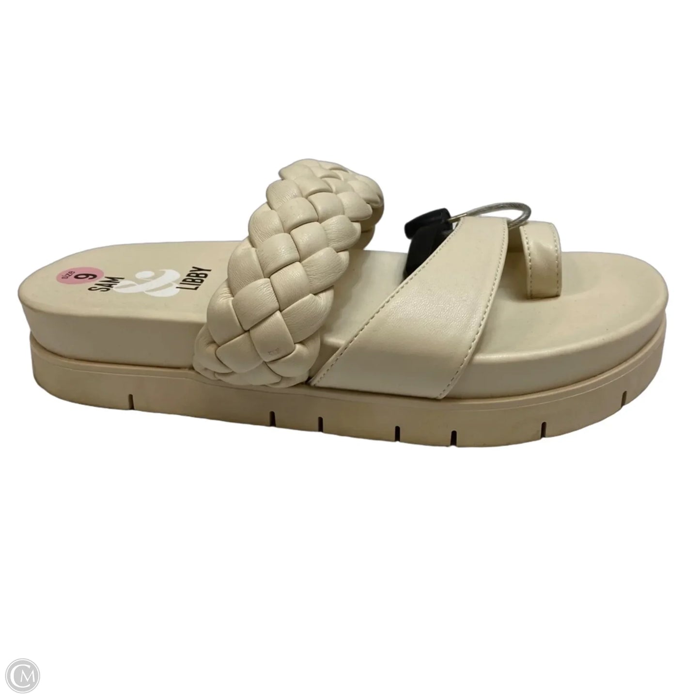 Sandals Heels Platform By Sam And Libby In Cream, Size: 9