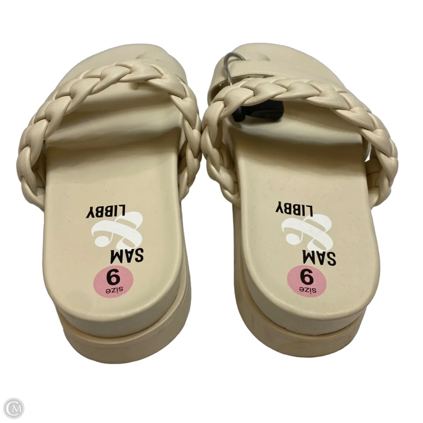 Sandals Heels Platform By Sam And Libby In Cream, Size: 9