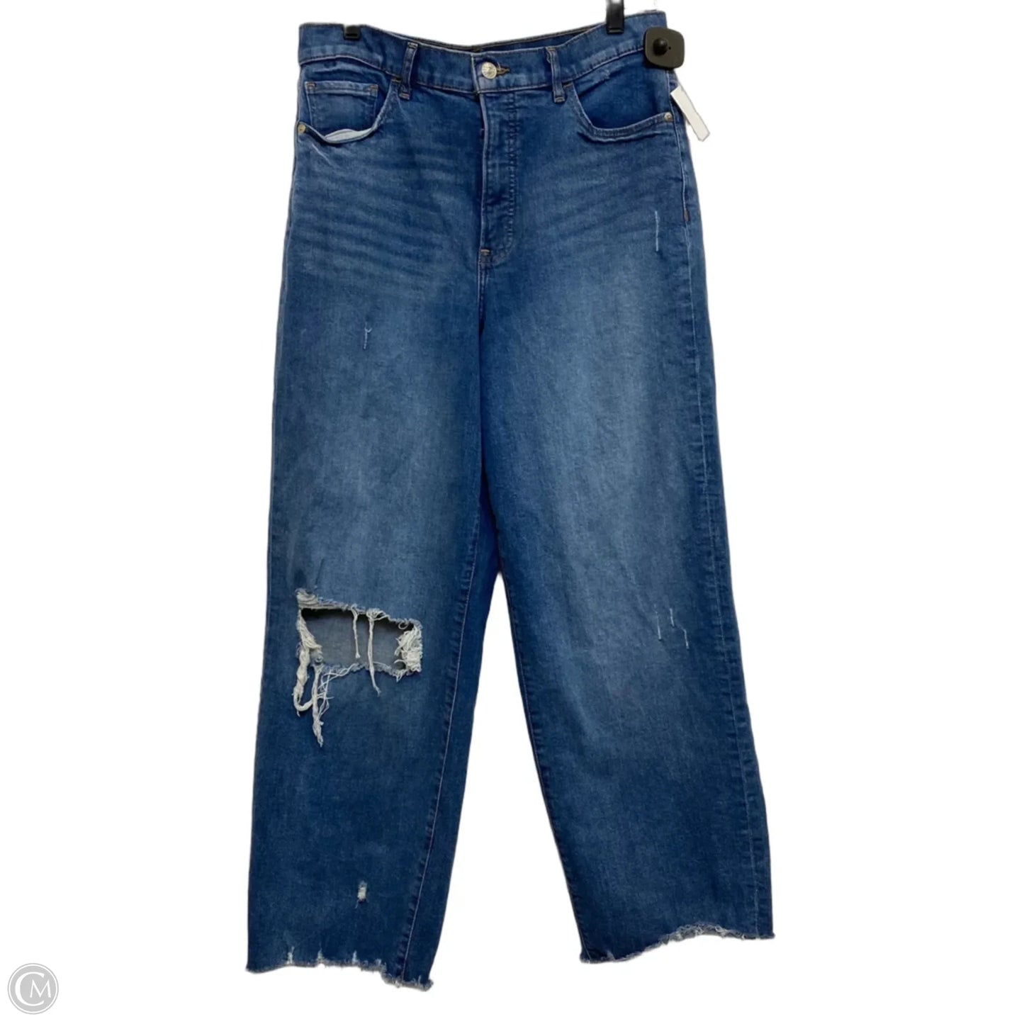 Jeans Wide Leg By Express In Blue Denim, Size: 12