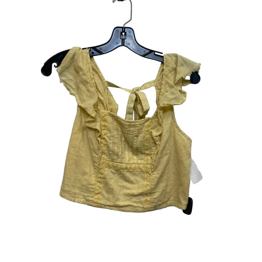 Top Sleeveless By True Craft In Yellow, Size: M